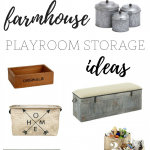 Farmhouse Playroom Storage | Farmhouse Friday