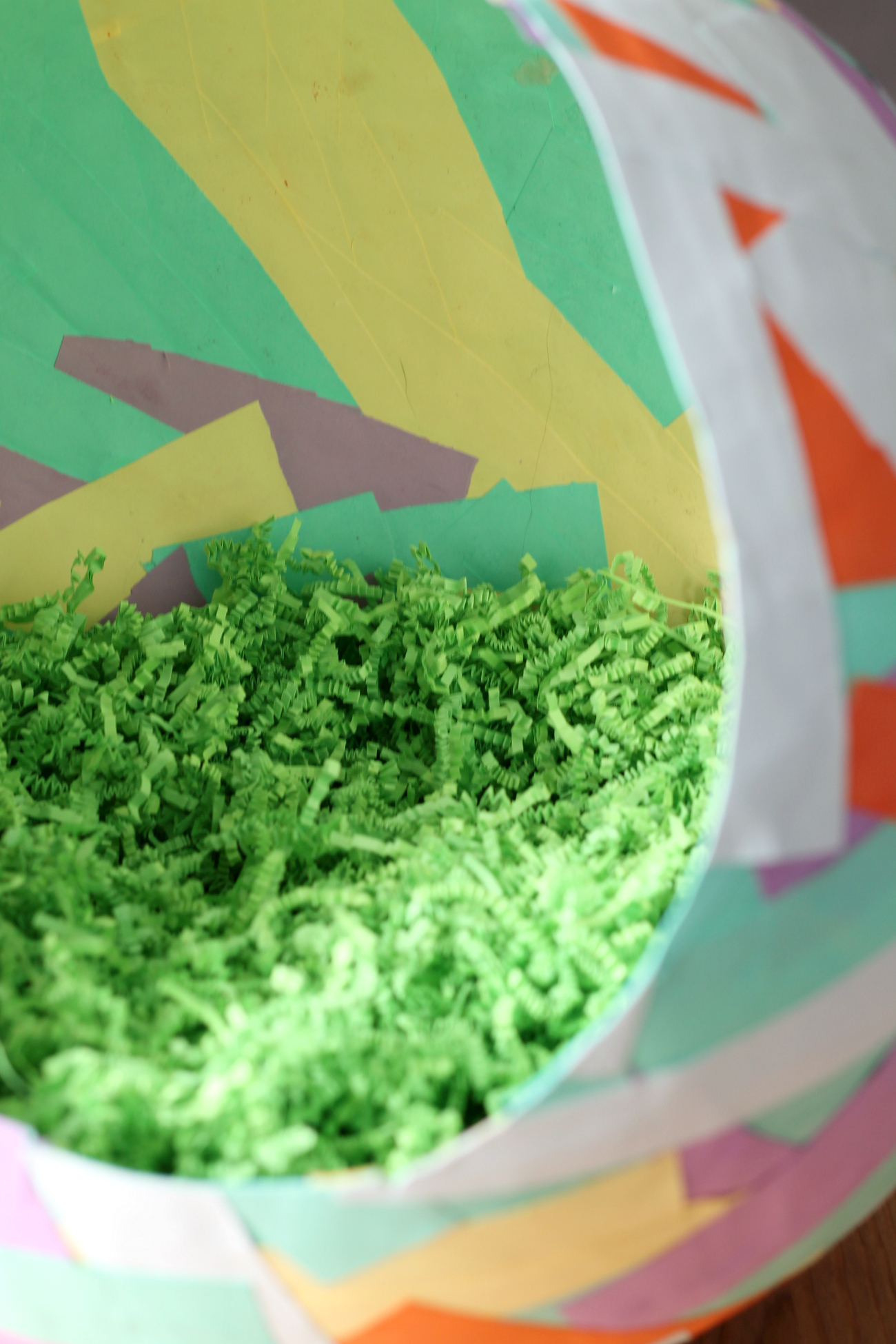 DIY Paper Mache Easter Egg Basket