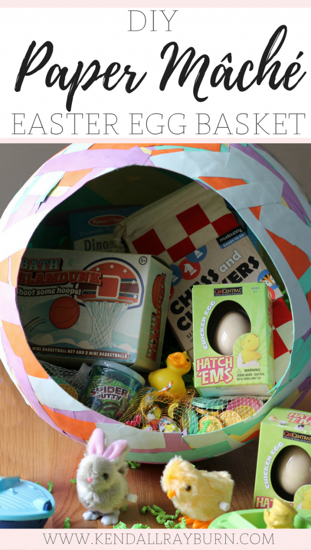 DIY Paper Mache Easter Egg Basket