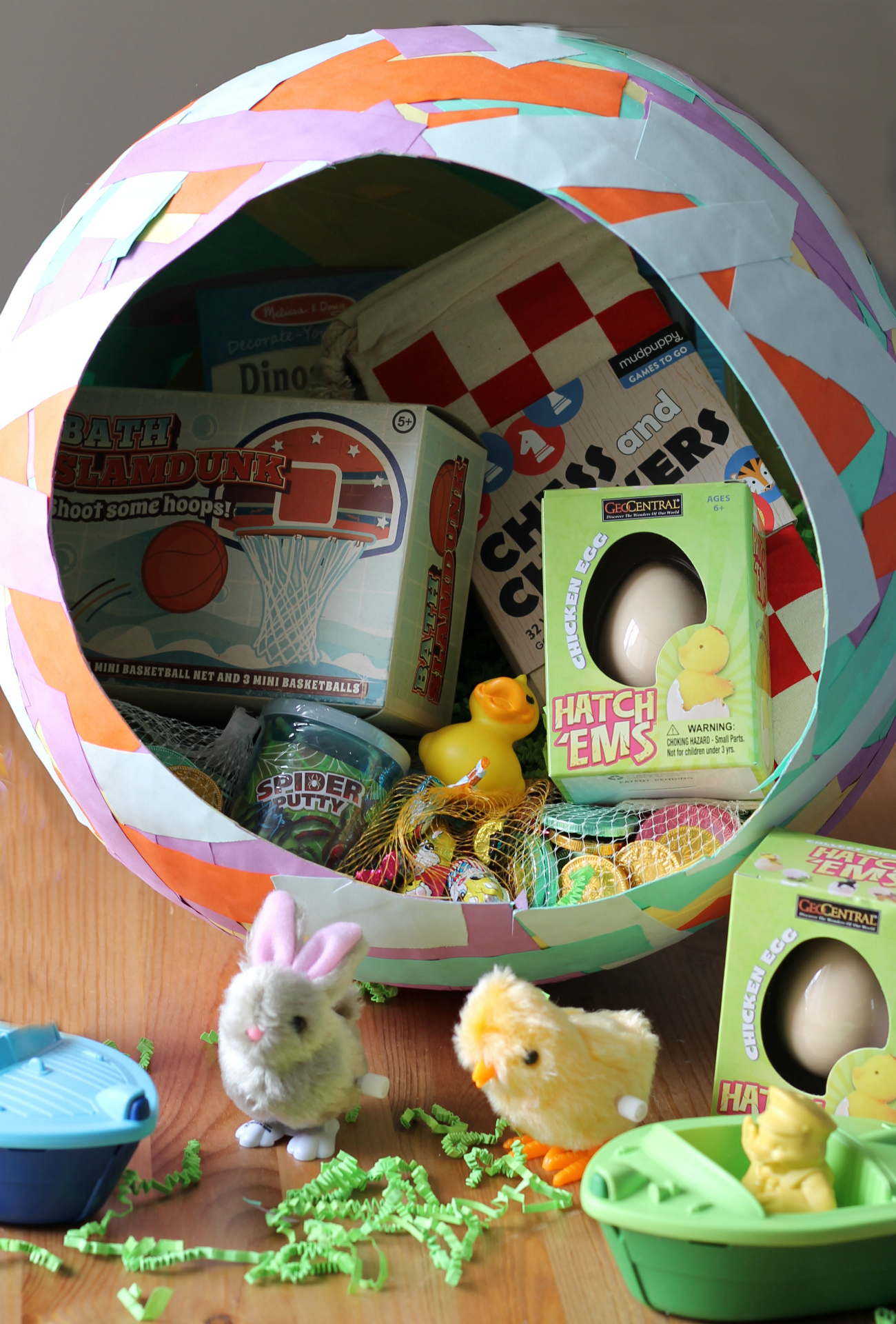 DIY Paper Mache Easter Egg Basket