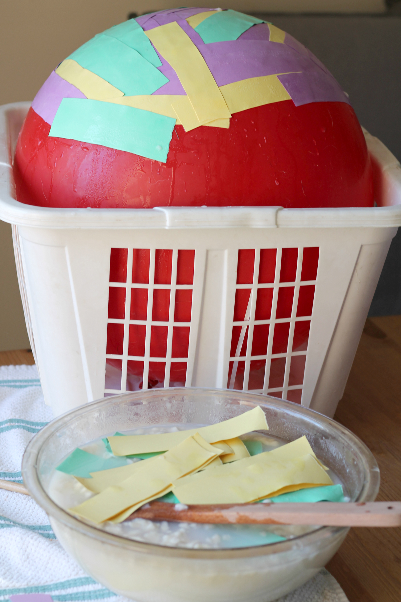 DIY Paper Mache Easter Egg Basket