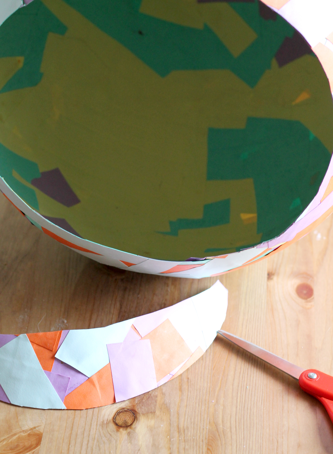 DIY Paper Mache Easter Egg Basket