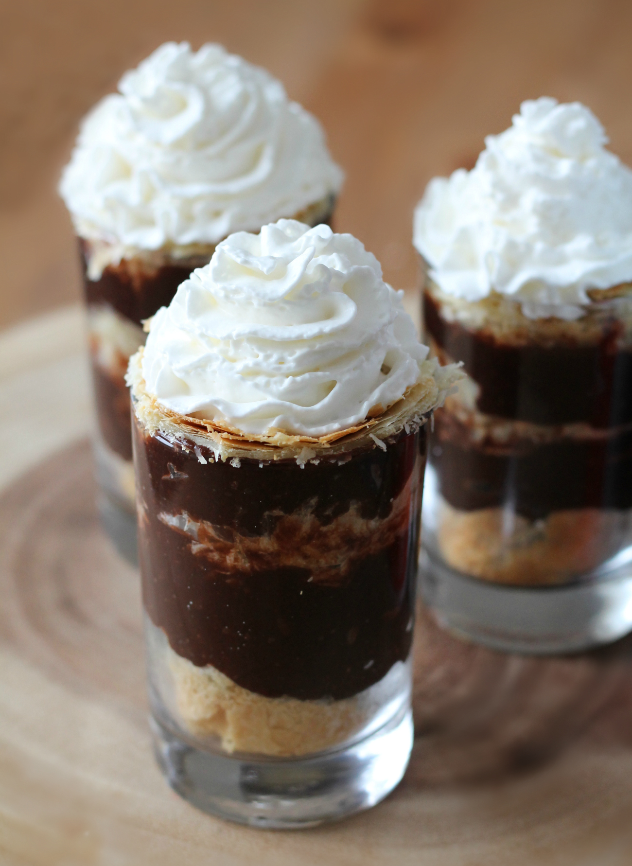 Puff Pastry Pudding Cup