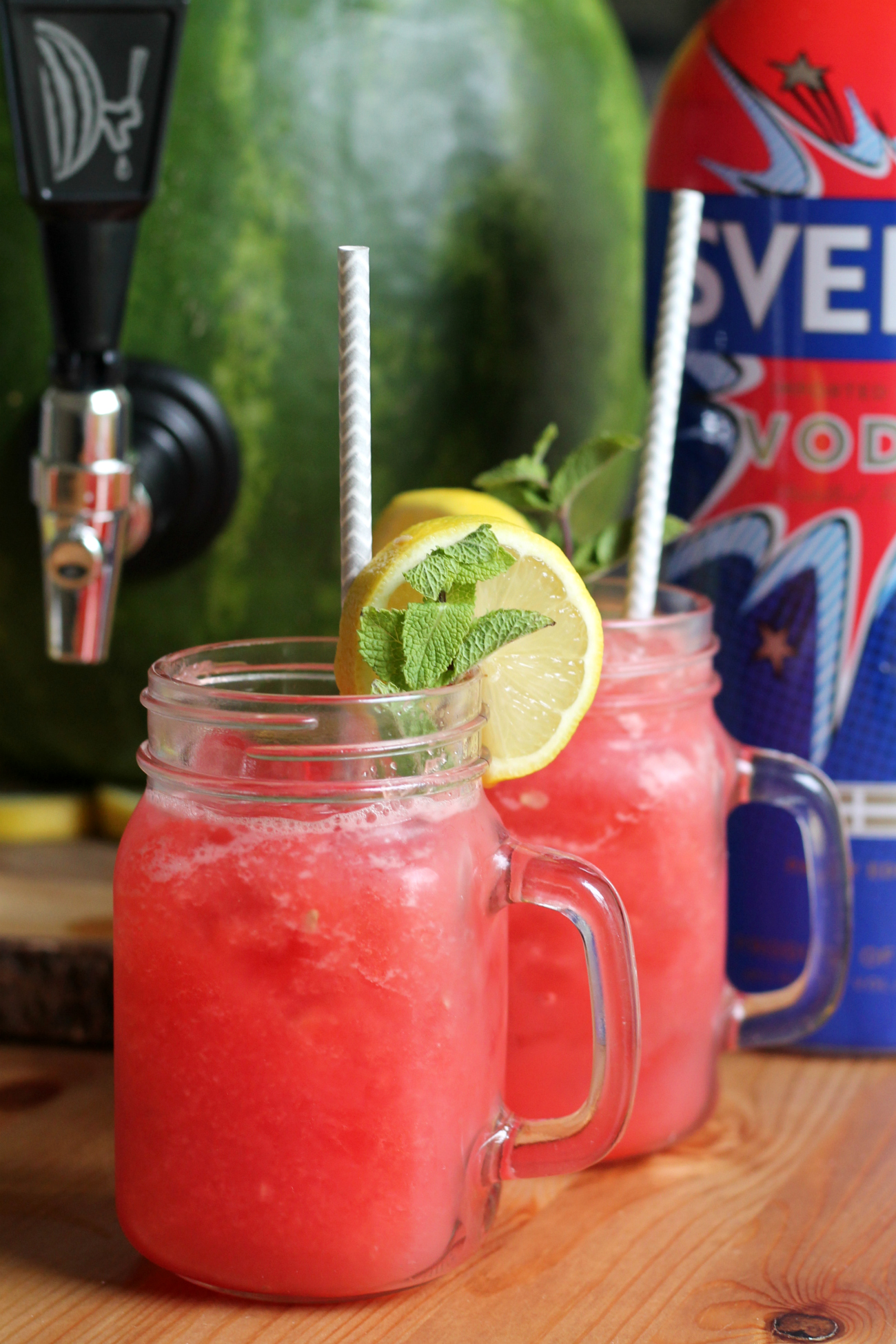 Mint Watermelon Lemonade Cocktail