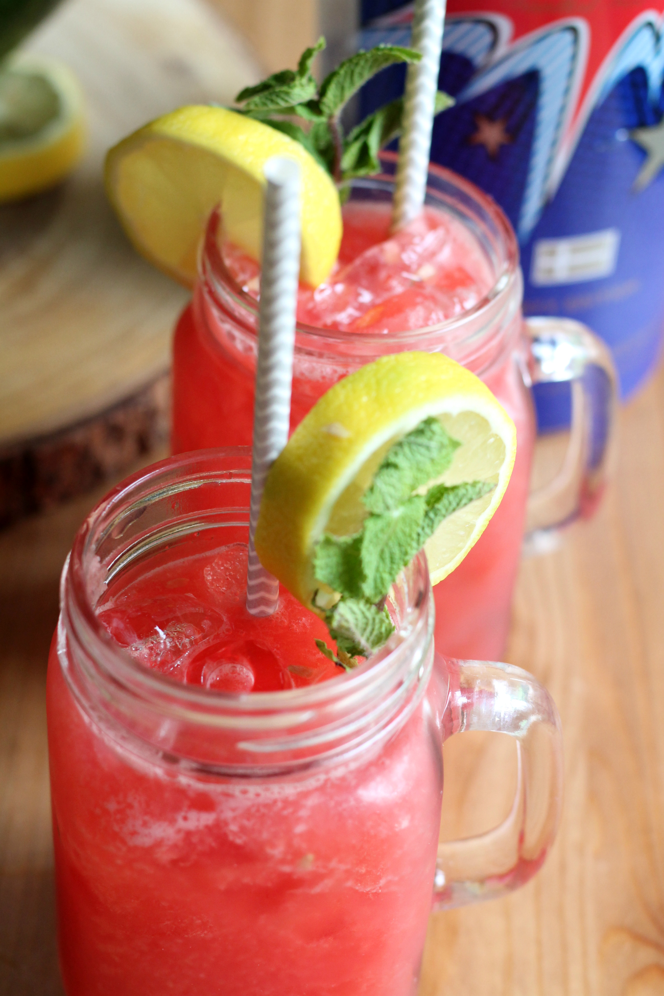 Mint Watermelon Lemonade Cocktail