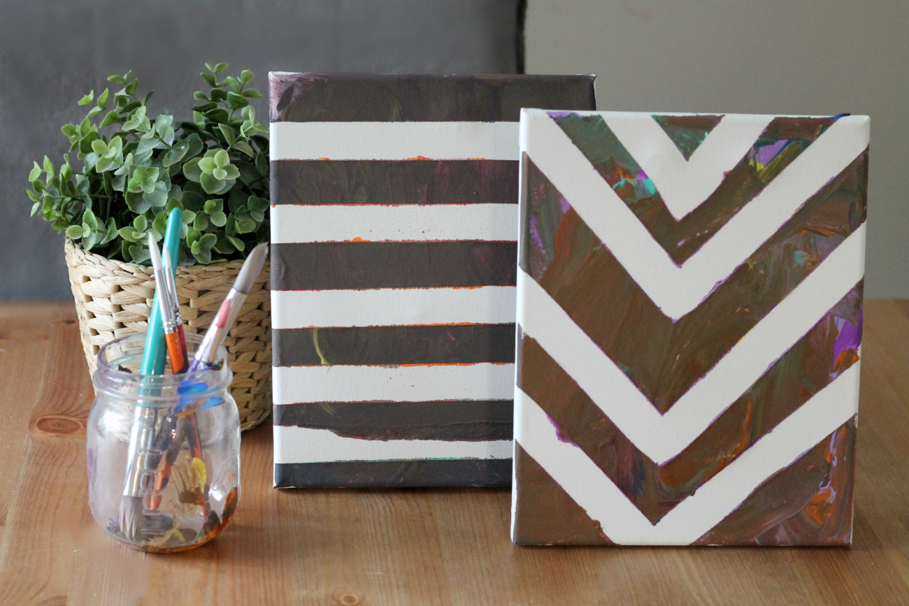 Kids Tape Canvas Painting Activity