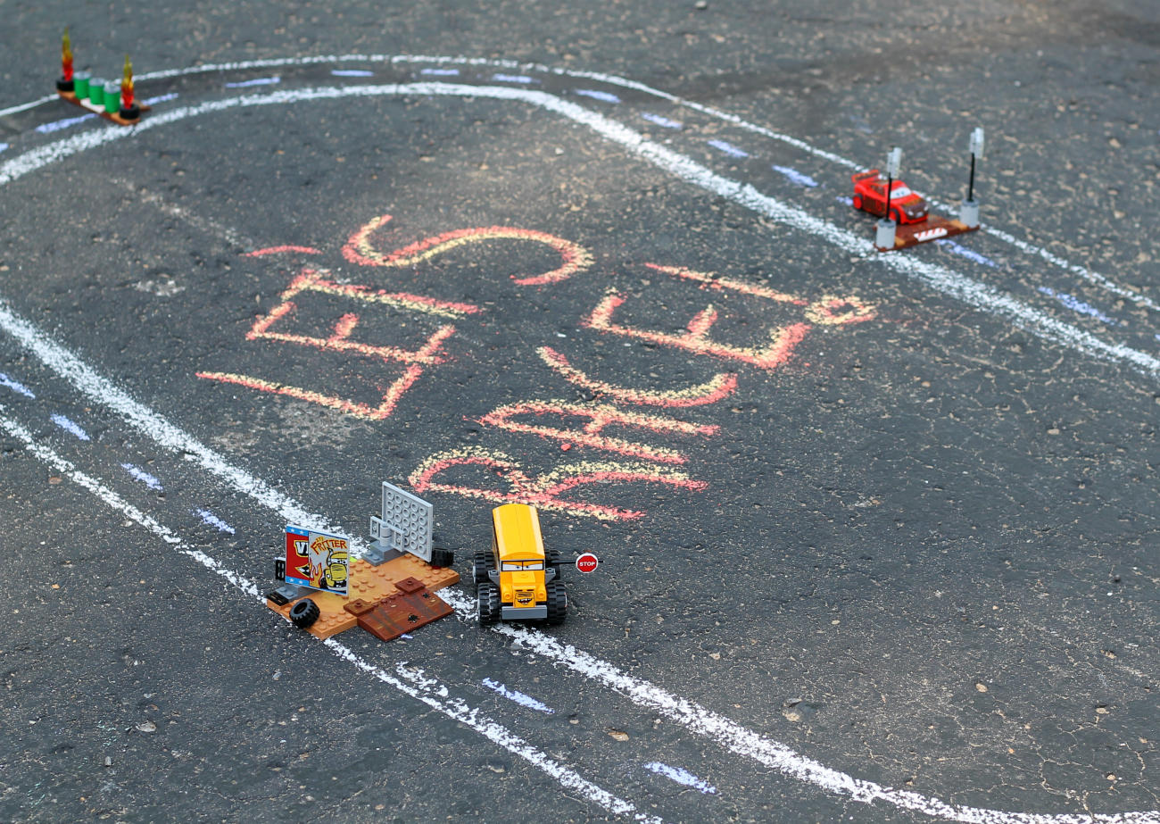 Disney•Pixar's Cars 3 Chalk Race Track & Car Wash Activity