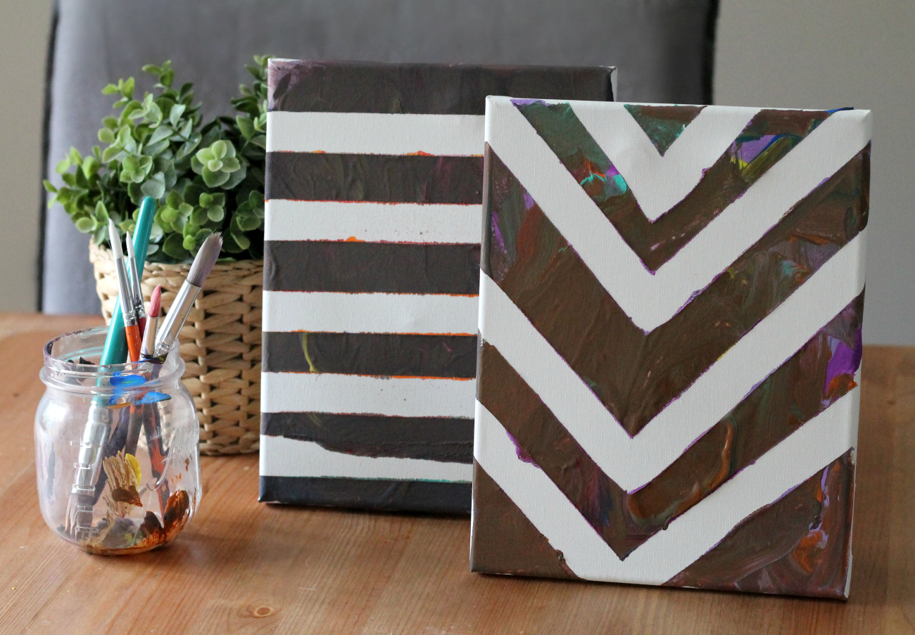 Kids Tape Canvas Painting Activity