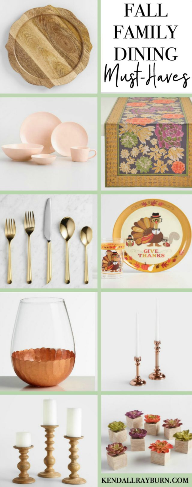 Fall Family Dining Must-Haves