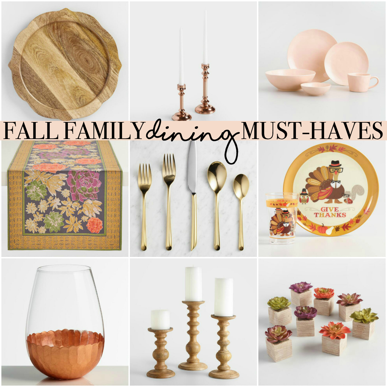 Fall Family Dining Must-Haves