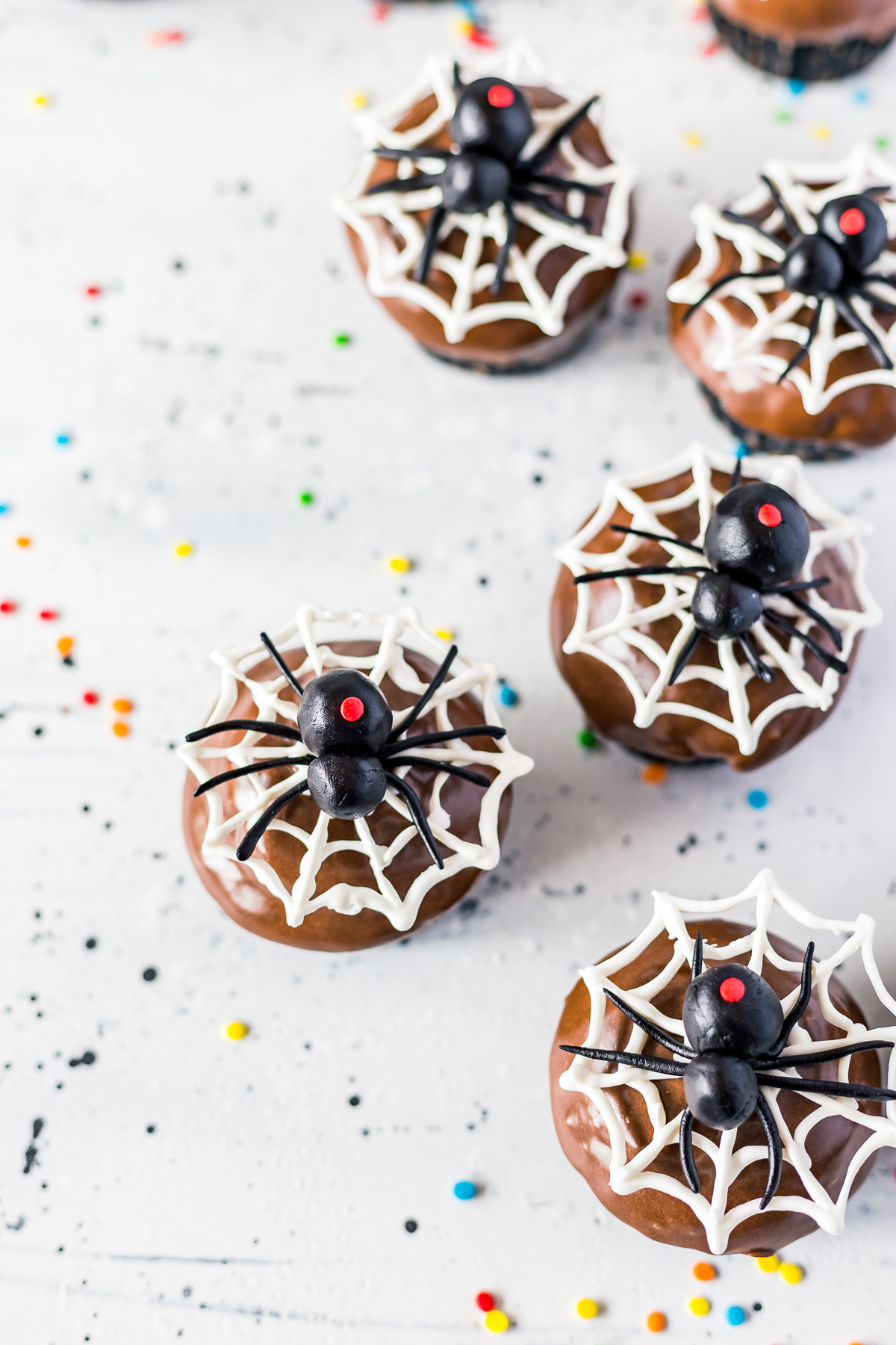 Black Widow Spider Cupcakes