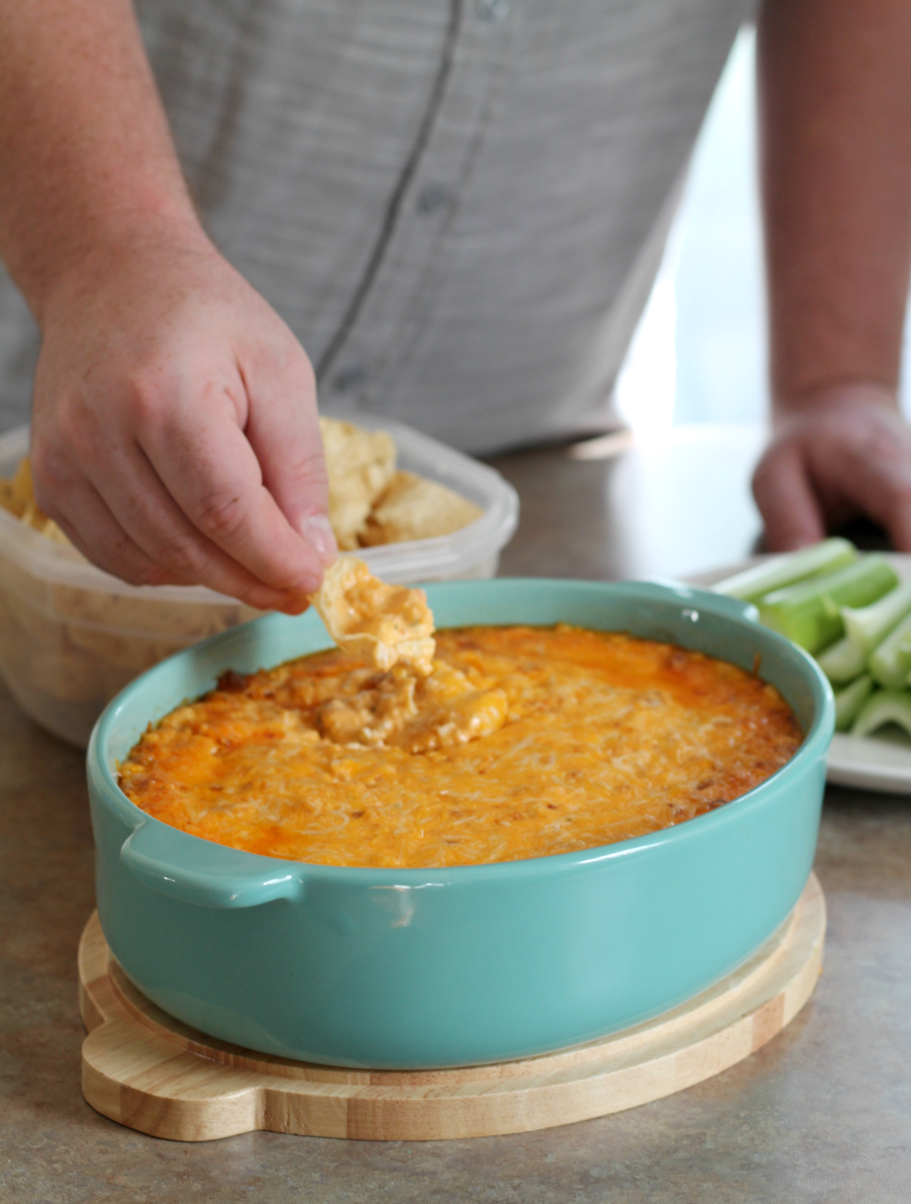 Easy Buffalo Chicken Dip