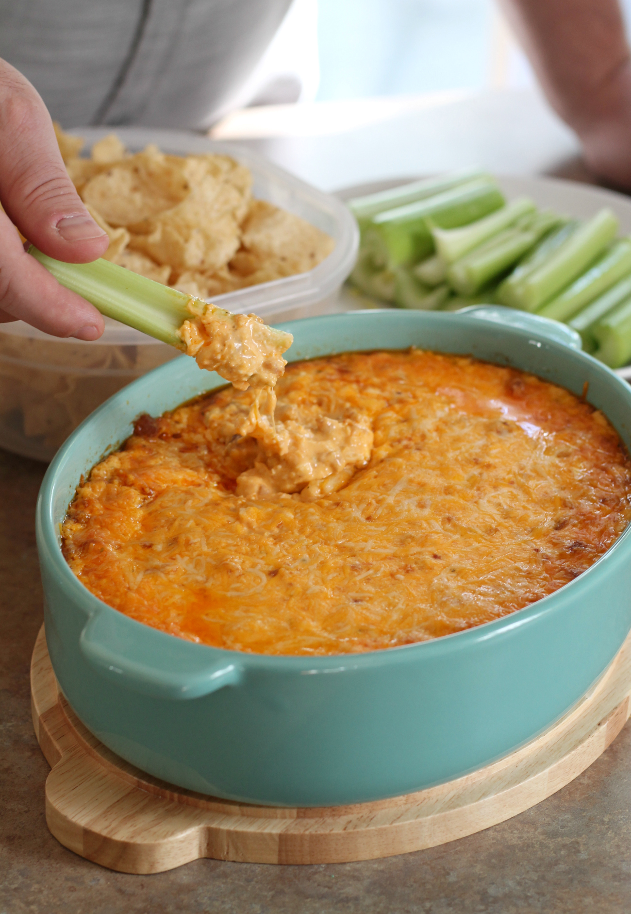 Easy Buffalo Chicken Dip