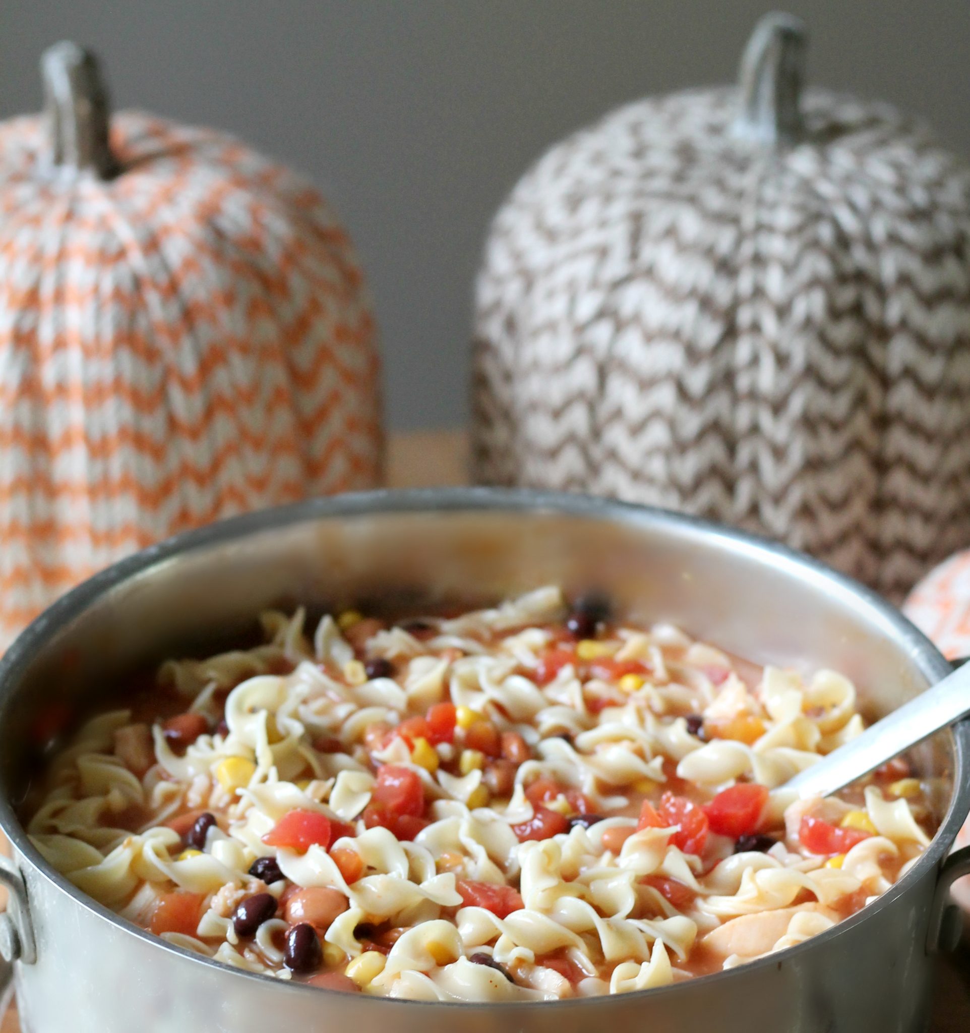 Spicy Chicken Taco Noodle Soup