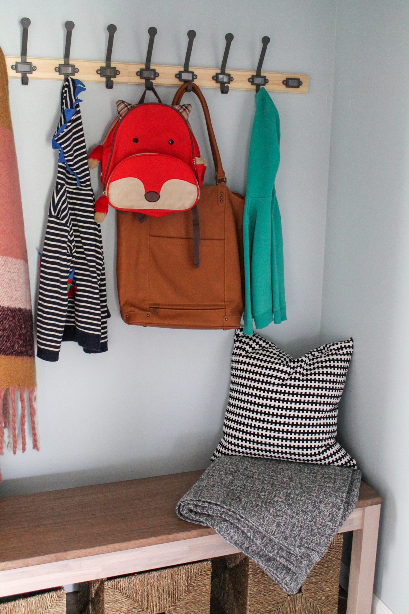 How to Turn a Hallway Closet into a Mudroom on a Budget