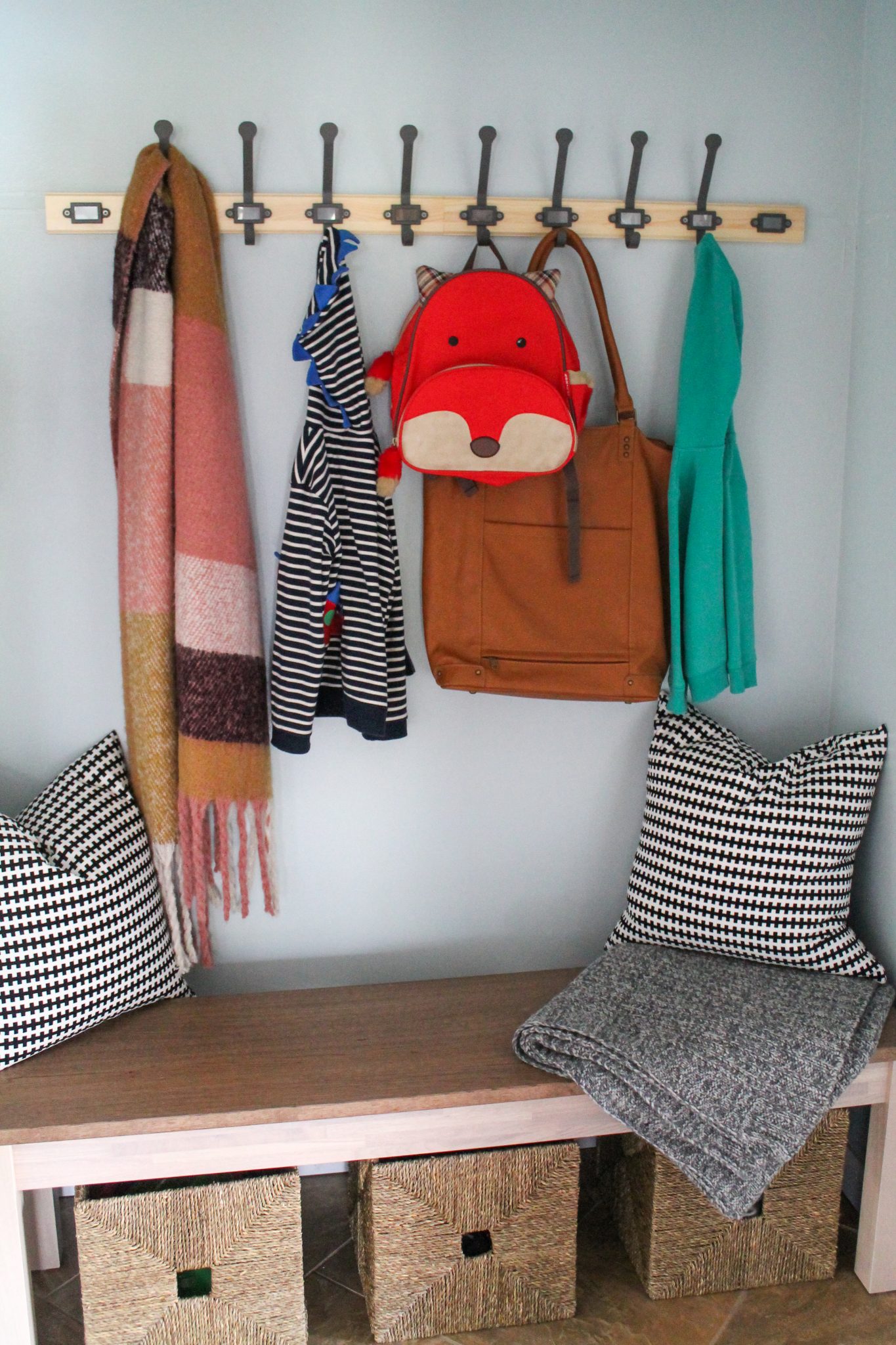 How to Turn a Hallway Closet into a Mudroom on a Budget