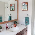 Budget-Friendly Woodland Themed Kids Bathroom Makeover