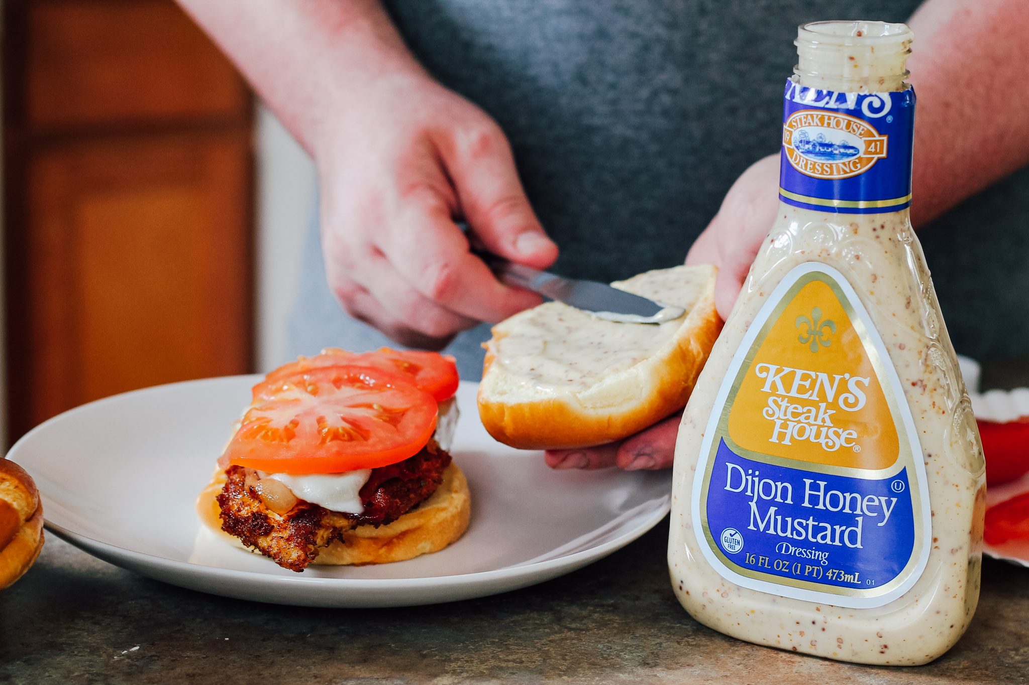 Dijon Honey Mustard Fried Chicken Sandwich