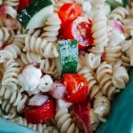 Easy Garlic Basil Pasta Salad