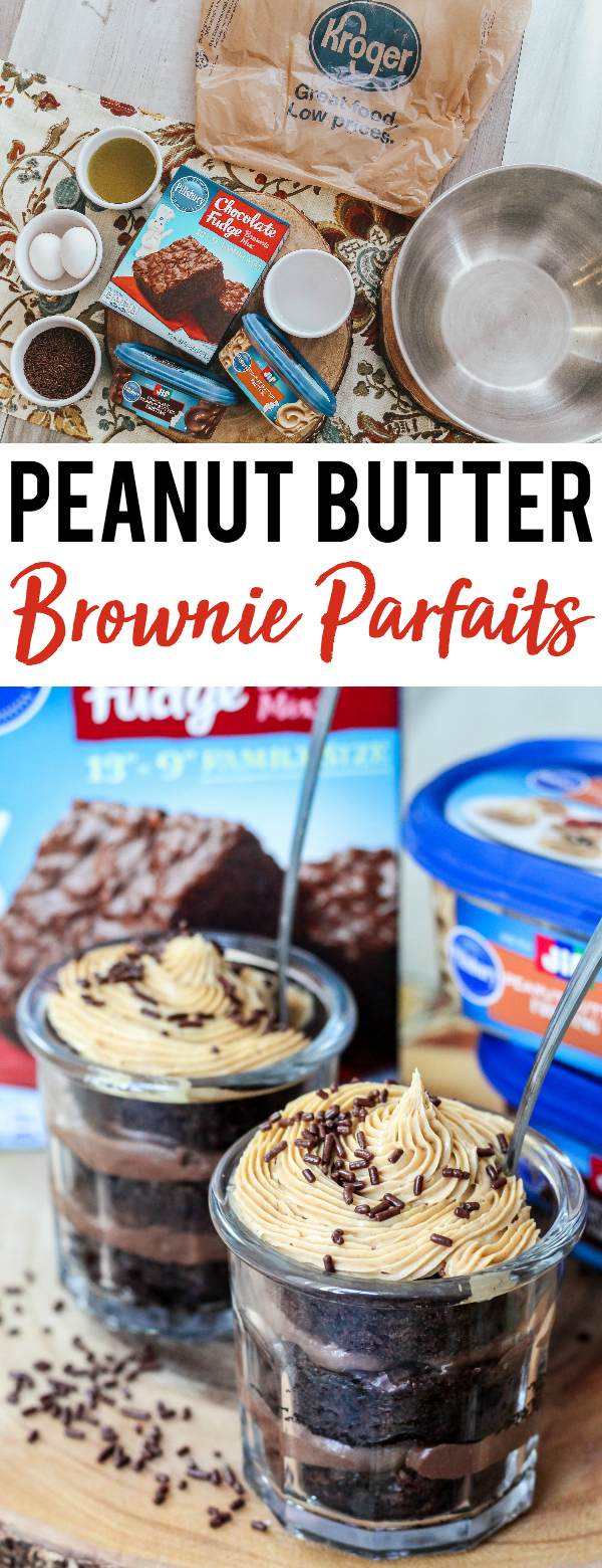 Peanut Butter Brownie Parfaits