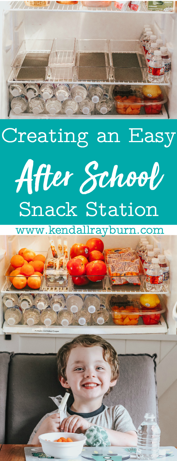 Creating an Easy After School Snack Station