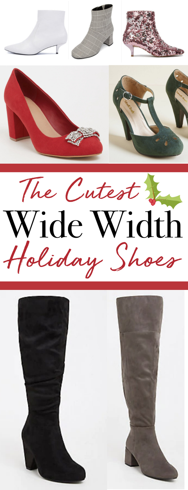 The Cutest Wide Width Holiday Footwear