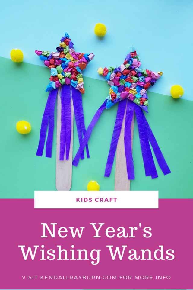 New Year's Wishing Wand Kids Craft