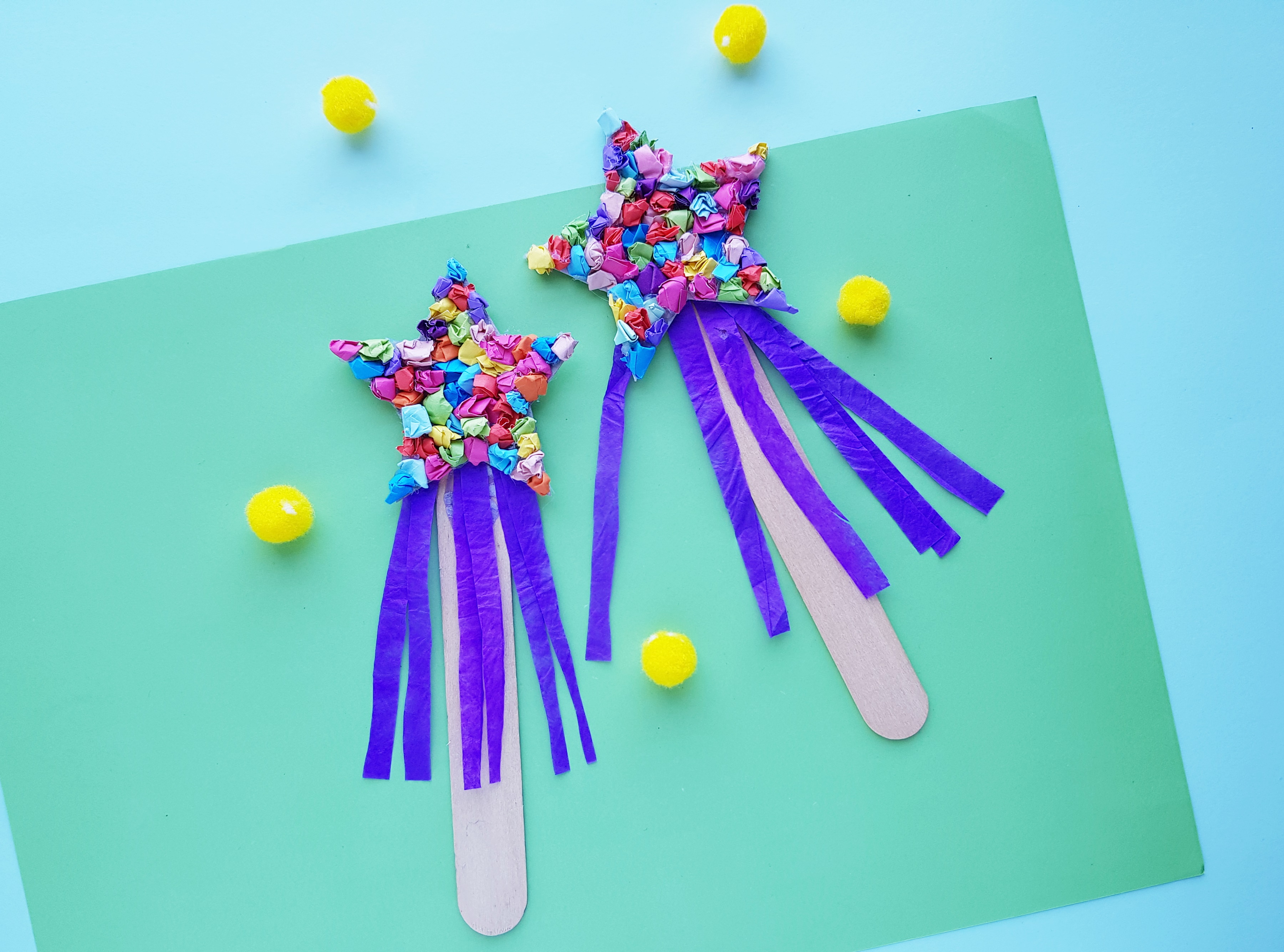 New Year's Wishing Wand Kids Craft