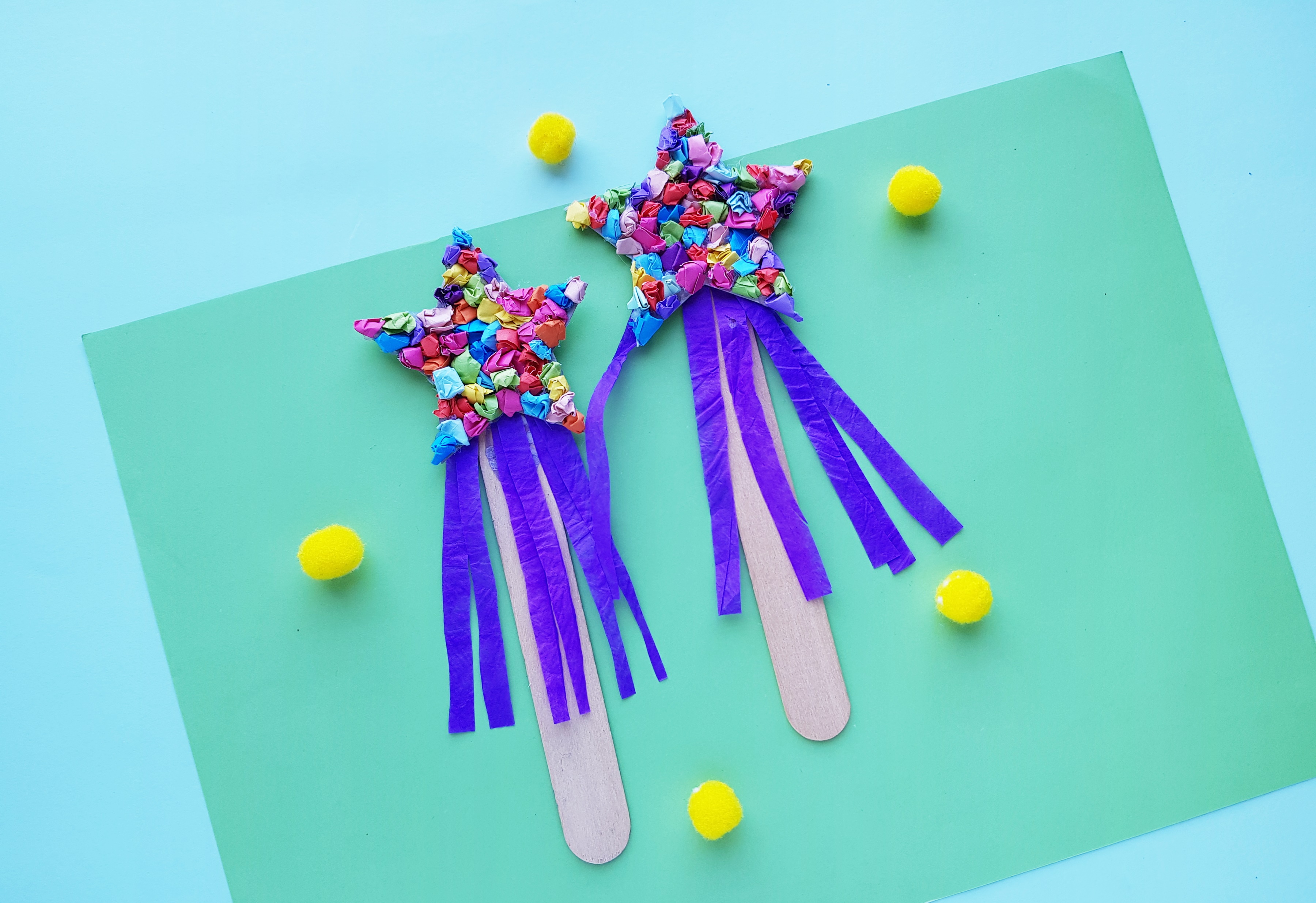 New Year's Wishing Wand Kids Craft