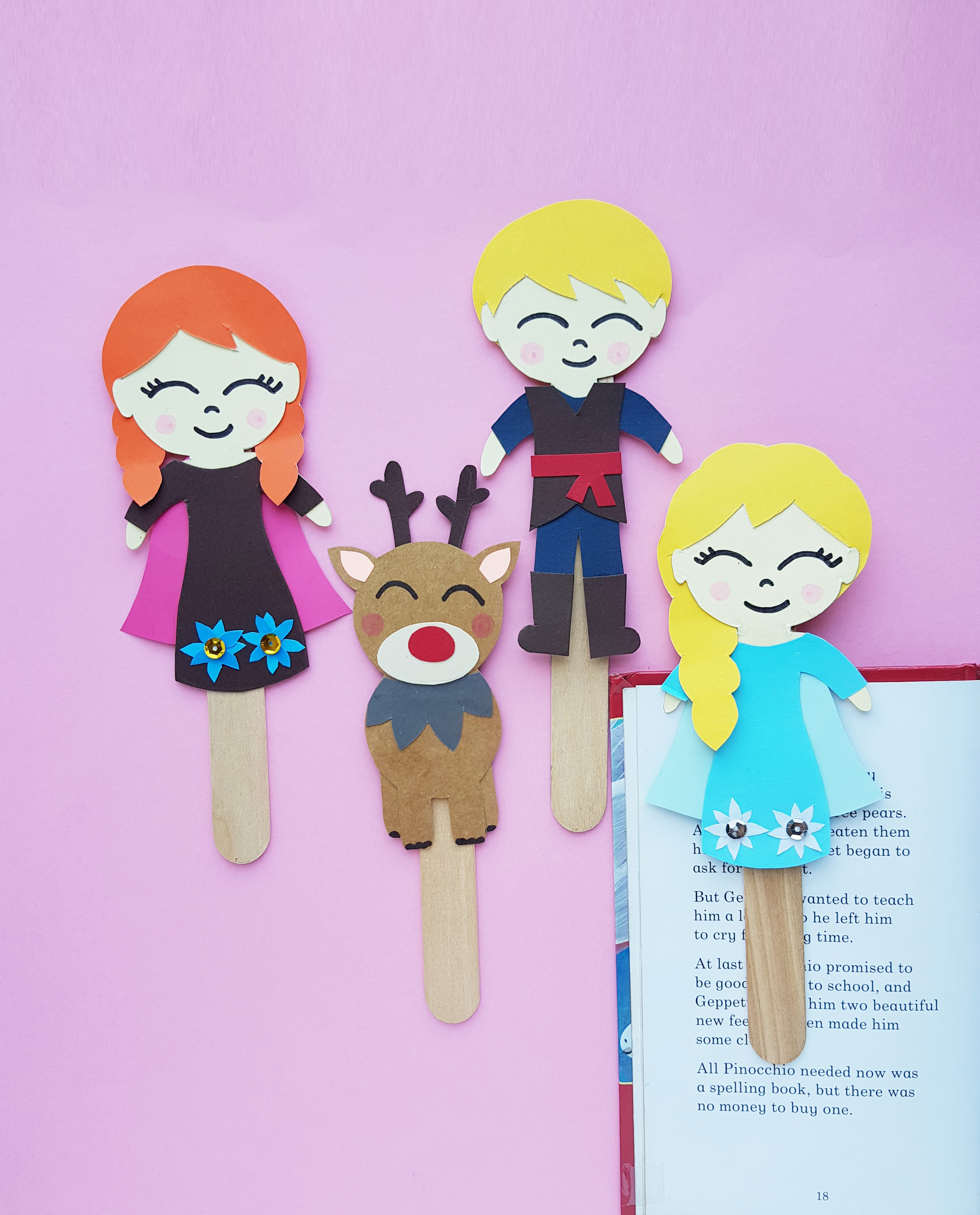 DIY Frozen 2 Bookmarks