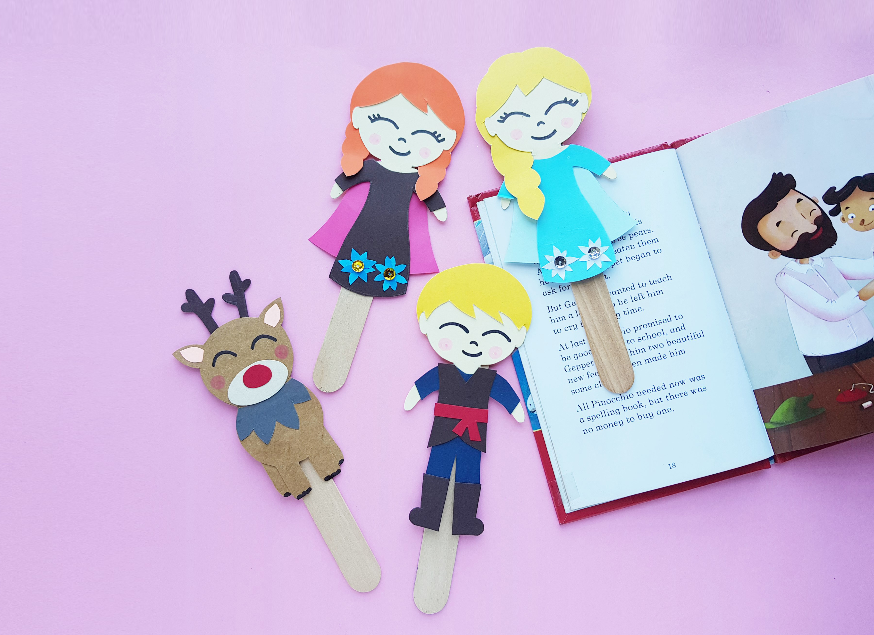 DIY Frozen 2 Bookmarks