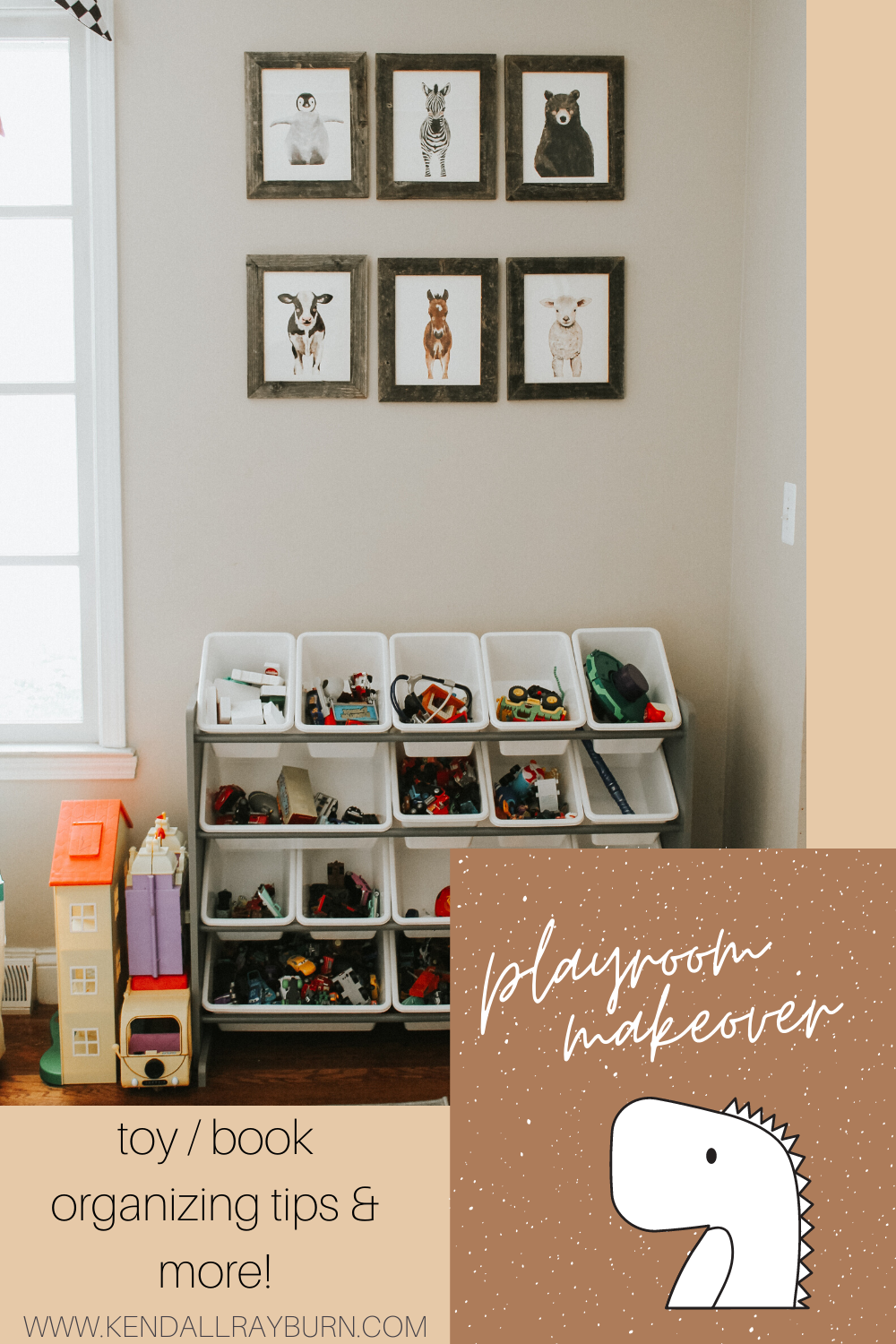 playroom organization on a budget